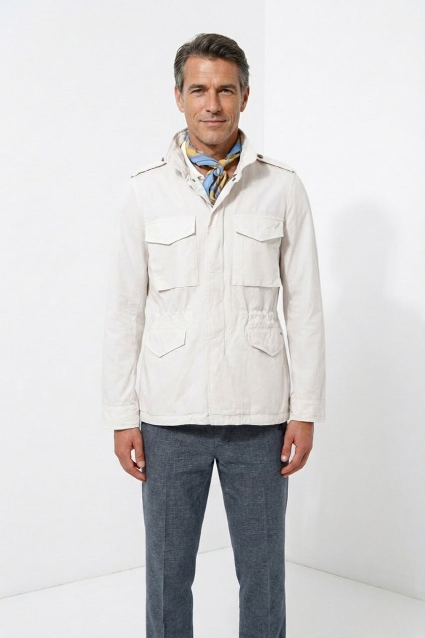 Field Jacket M74 uomo in canvas oxford