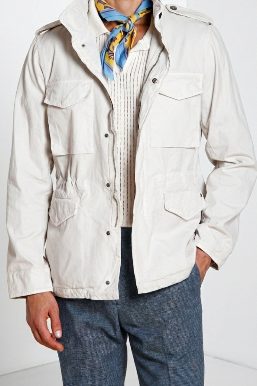 Field Jacket M74 uomo in canvas oxford