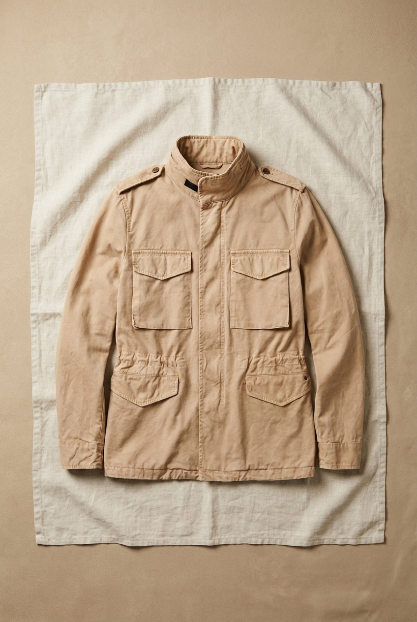 Field Chaqueta M74 hombre en canvas oxford ①
