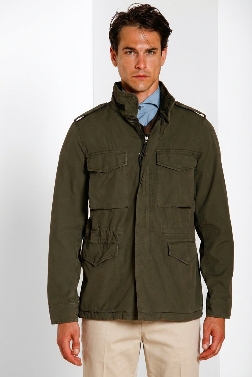 Field Jacket M74 uomo in canvas oxford ①