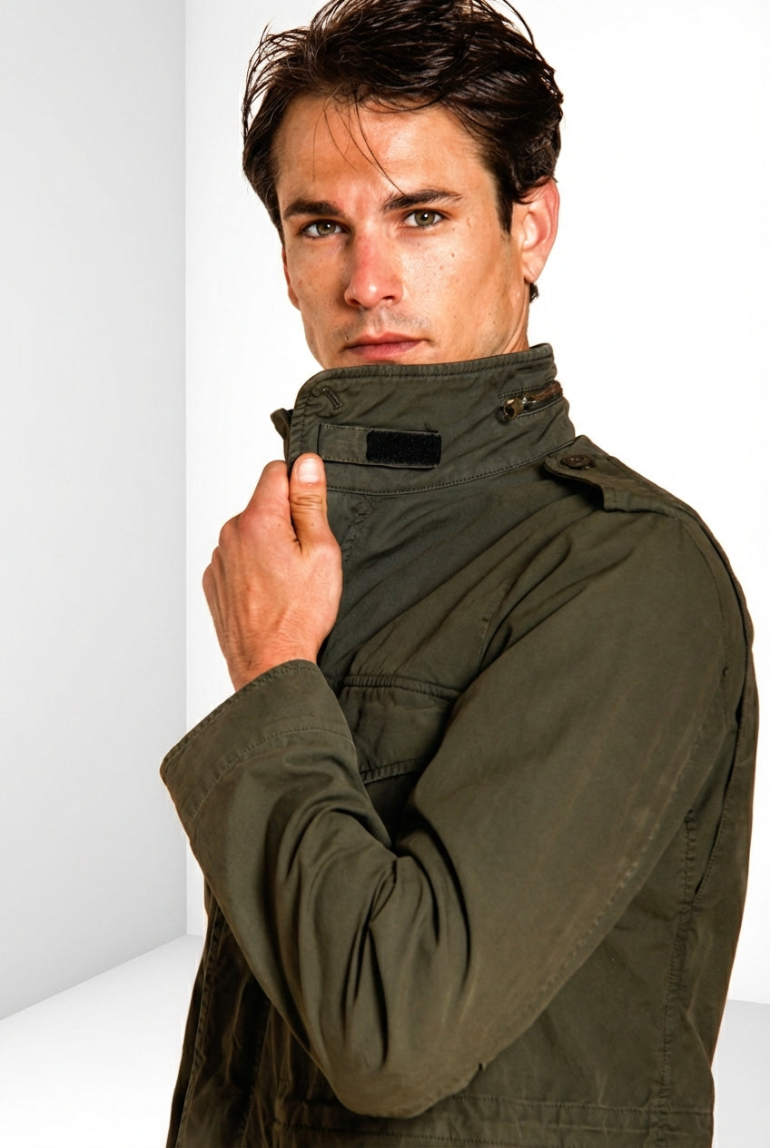 Field Jacket M74 uomo in canvas oxford ①