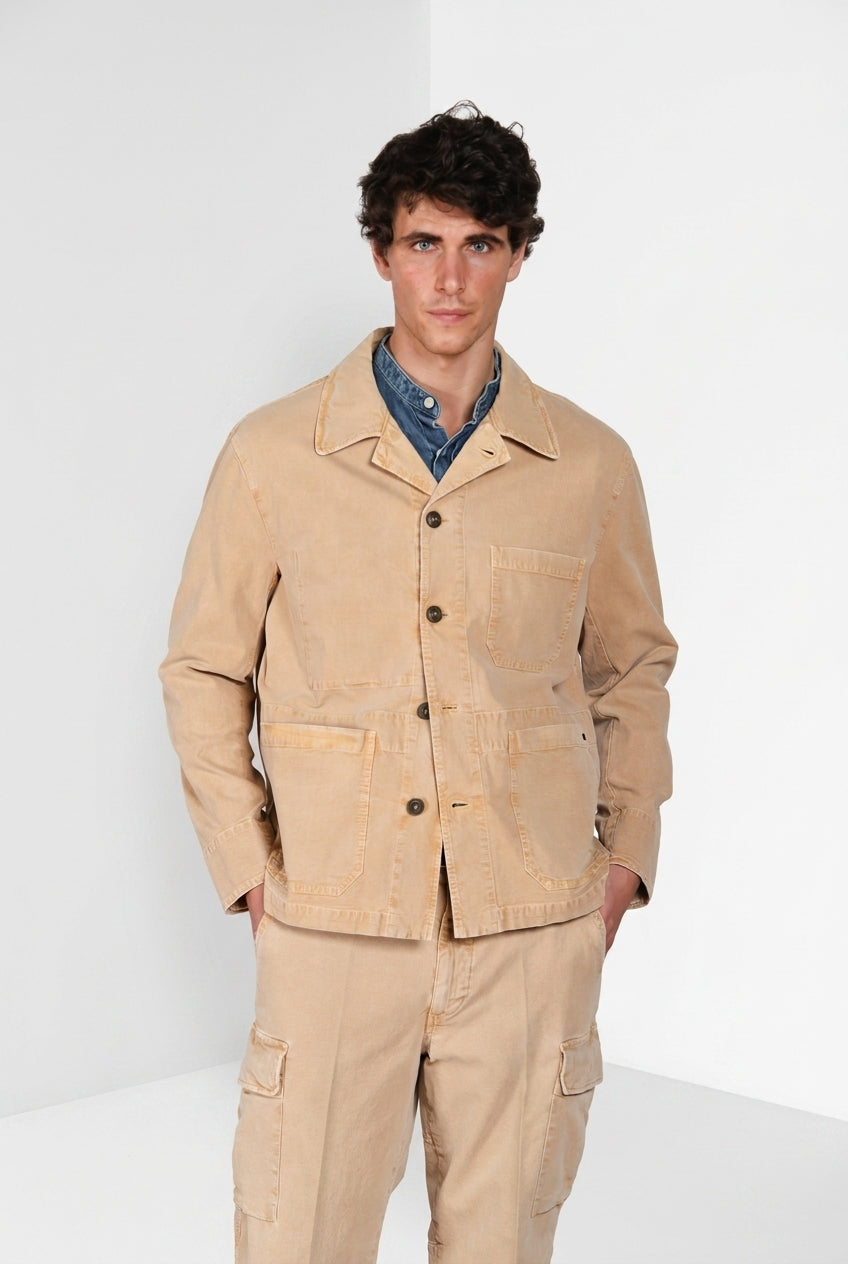 Detroit M74 surchemise homme en panama flammé