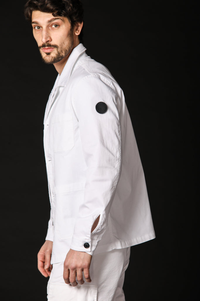 immagine 3 di field jacket uomo modello M74 Work in bianco fit regular di Mason's