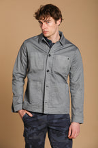 James overshirt en algodón chevron