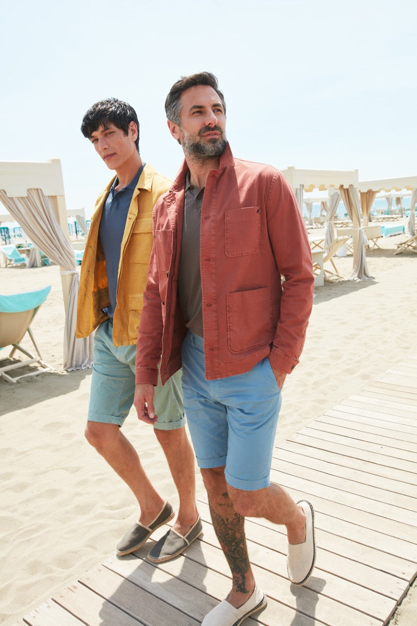 James overshirt en algodón chevron 