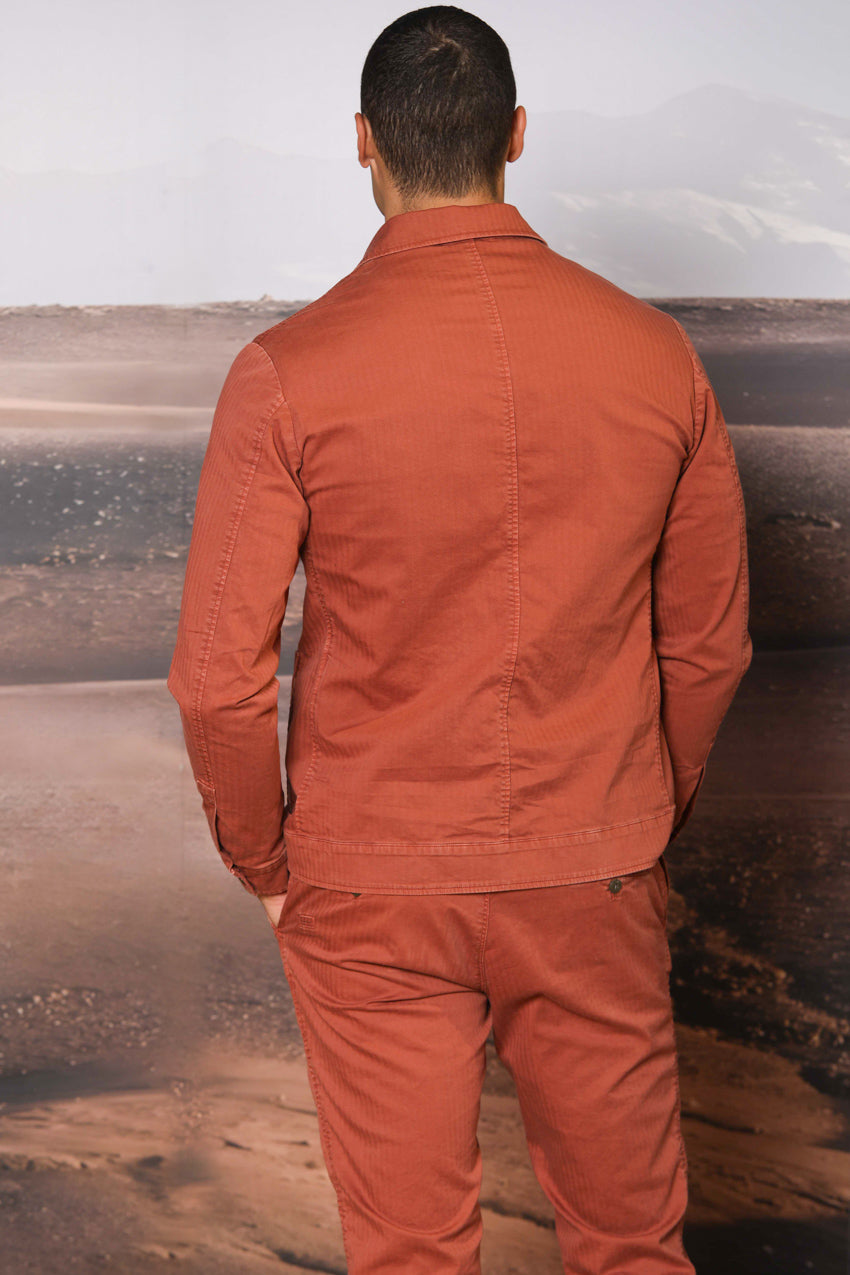 James overshirt en algodón chevron 