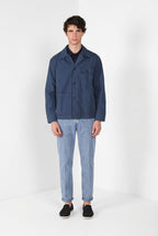 Work chaqueta sobrecamisa hombre en lona oxford 