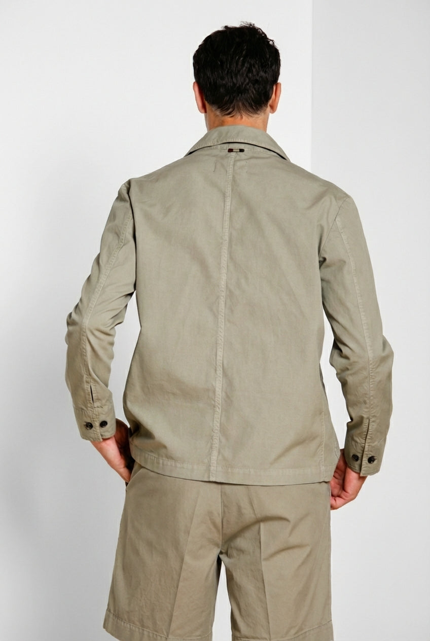 Work Jacket Herren Overshirt aus Canvas Oxford ①
