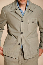 Work men's overshirt jacket in canvas oxford ①