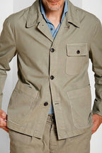 Work Jacket Herren Overshirt aus Canvas Oxford ①