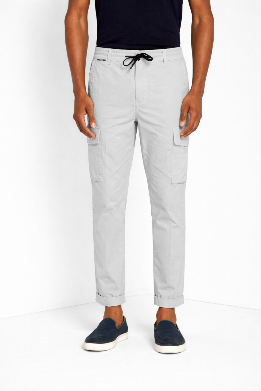 Chile Jogger pantalon cargo homme en toile parachute lyocell et coton extra slim fit