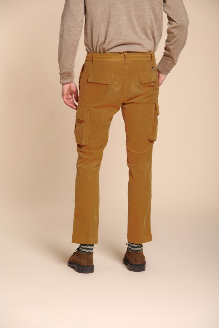 Chile Jogger pantalon cargo homme en velours 1500 raies extra slim fit