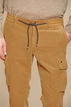 Chile Jogger pantalon cargo homme en velours 1500 raies extra slim fit