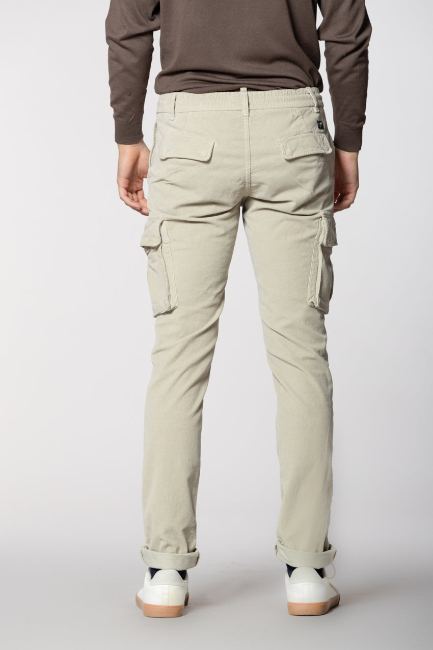 Chile Jogger pantalon cargo homme en velours 1500 raies extra slim fit