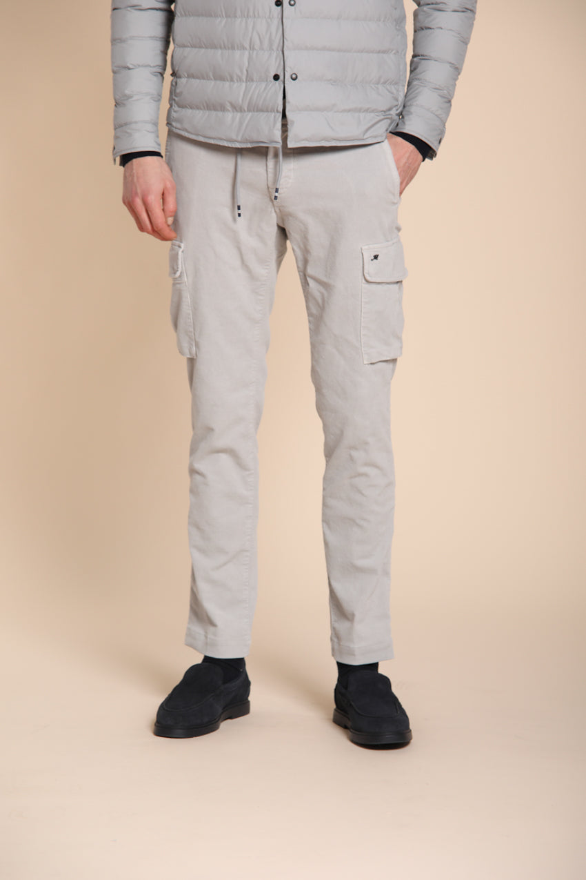 Foto 5 Chile Jogger pantalone cargo uomo in velluto 1500 righe extra slim fit