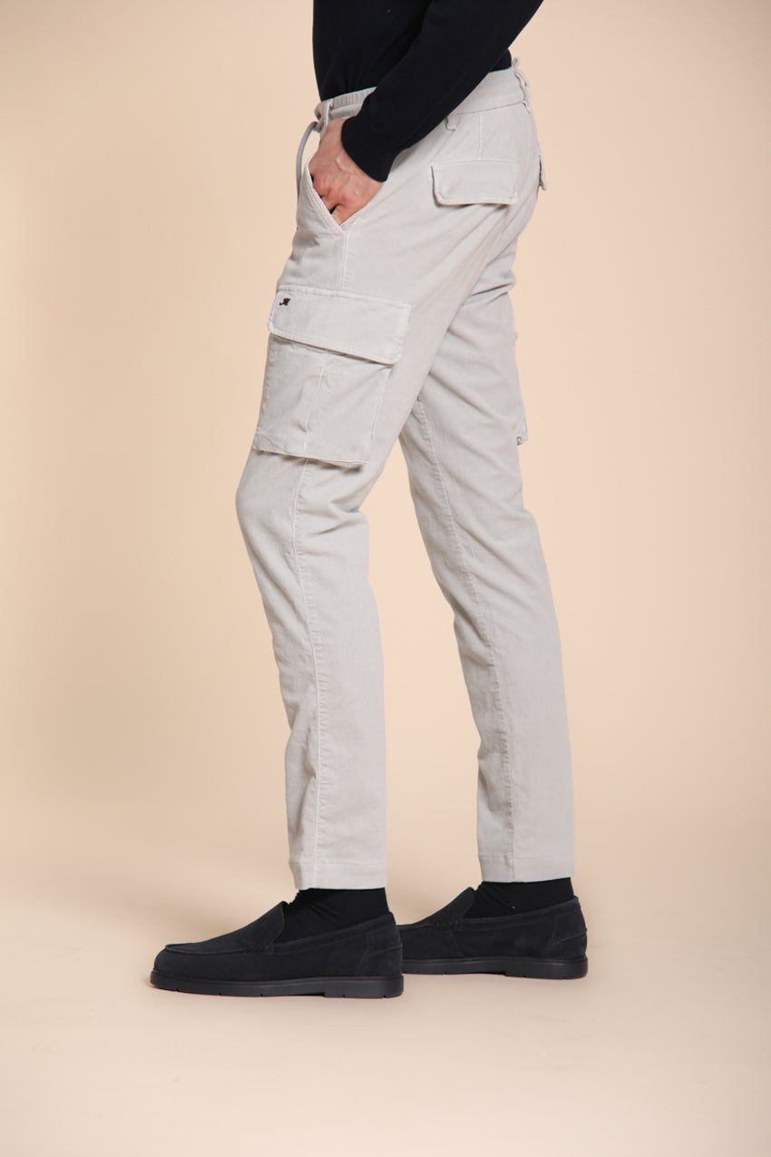 Foto 6 Chile Jogger pantalone cargo uomo in velluto 1500 righe extra slim fit