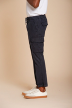 Chile Jogger pantalone cargo uomo in tela paracadute lyocell e cotone extra slim fit