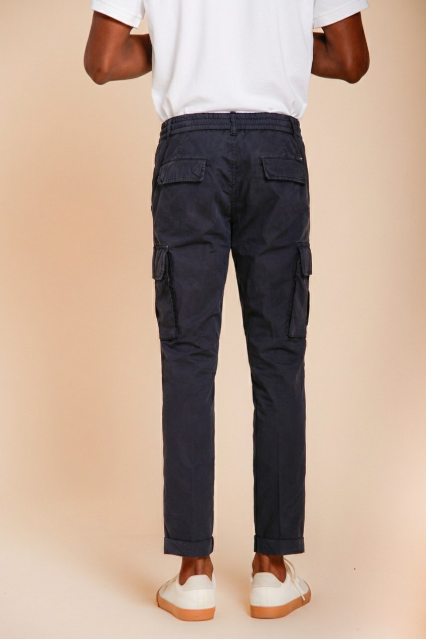 Chile Jogger pantalone cargo uomo in tela paracadute lyocell e cotone extra slim fit