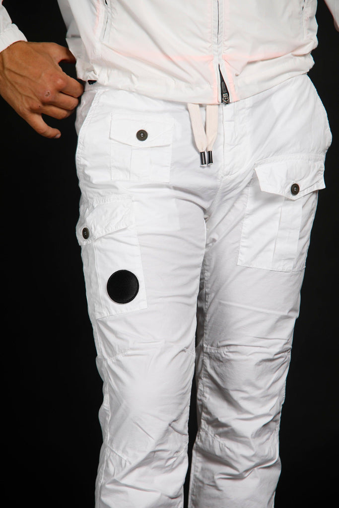 George pantalone cargo uomo in tela paracadute Logo edition carrot fit - Mason's 