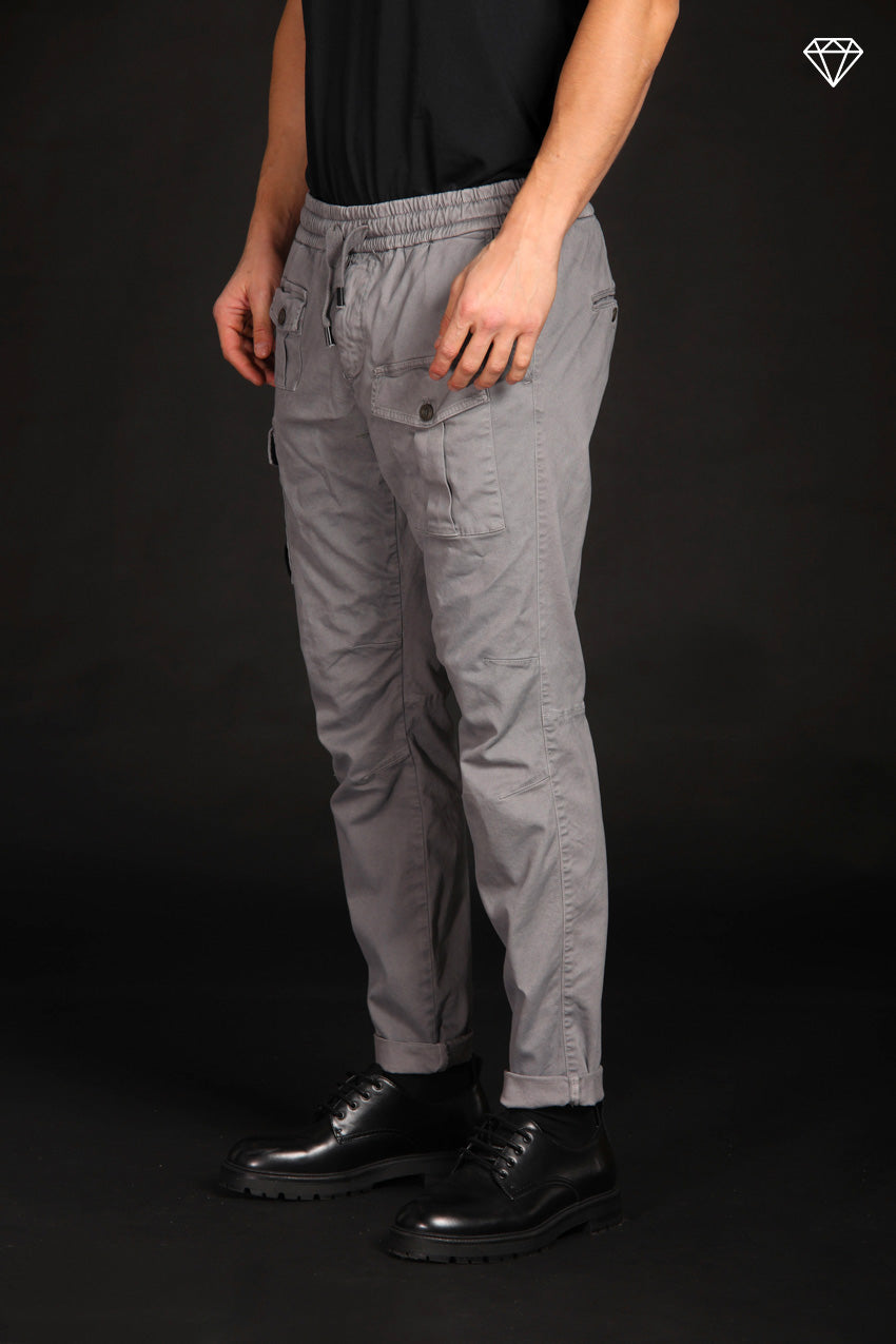 George Sack men's cargo pants in gabardine stretch limited edition carrot fit  ①