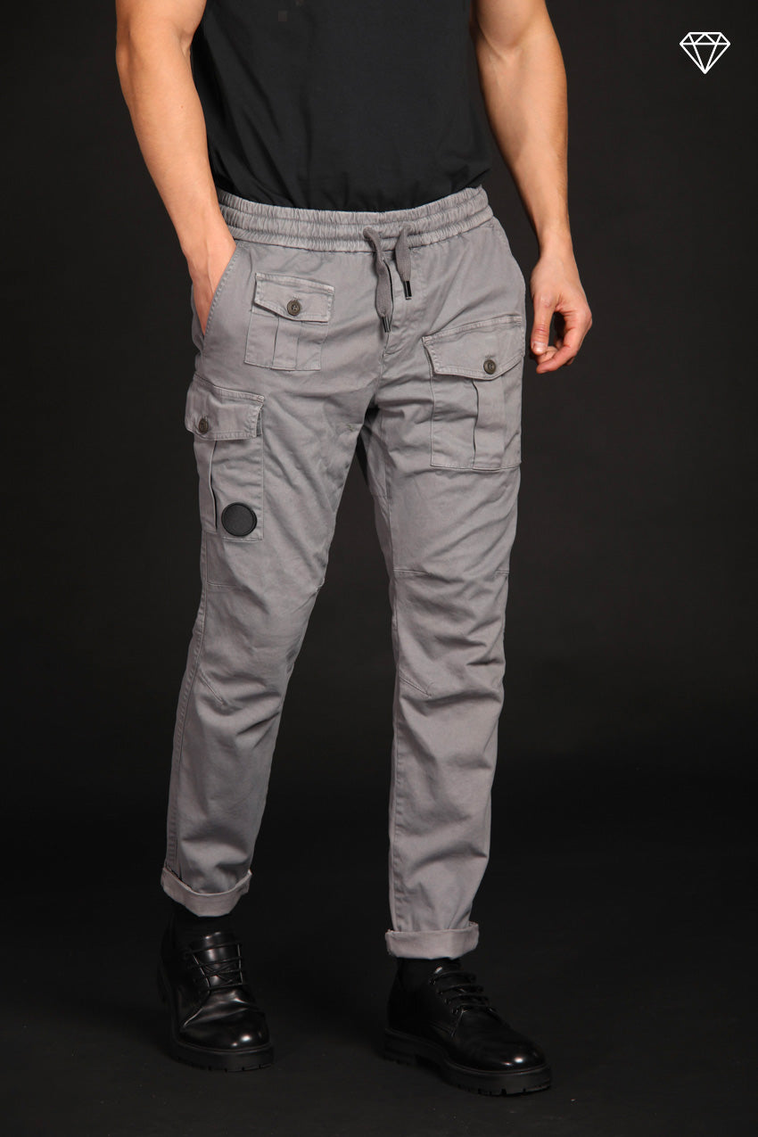 George Sack men's cargo pants in gabardine stretch limited edition carrot fit  ①