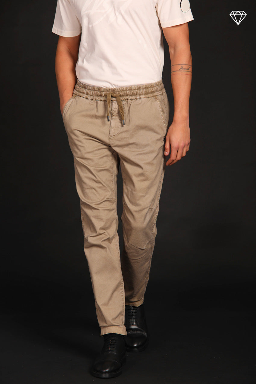 John Sack men's chino pants in gabardine stretch Limited Edition carrot fit ①