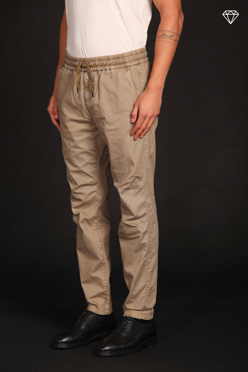 John Sack men's chino pants in gabardine stretch Limited Edition carrot fit ①