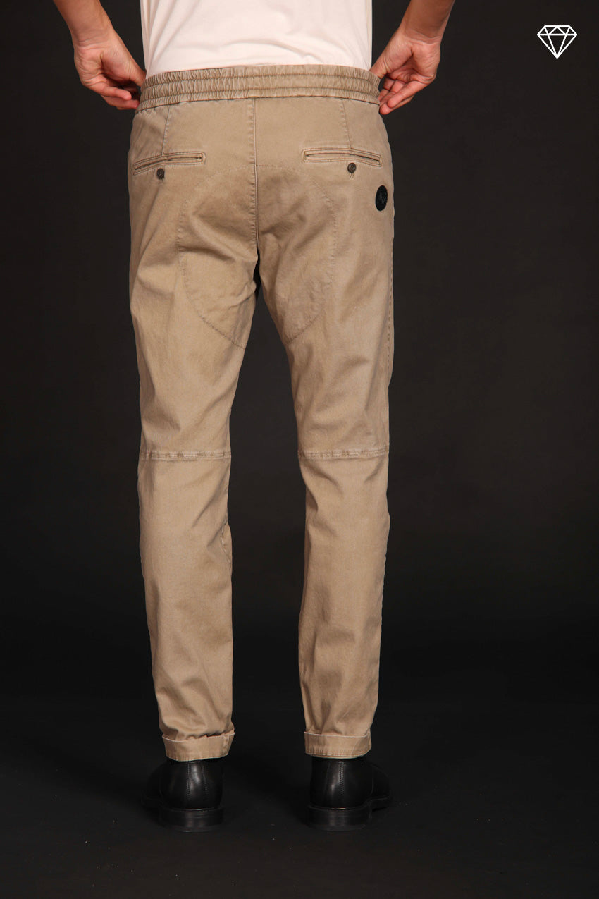 John Sack men's chino pants in gabardine stretch Limited Edition carrot fit ①