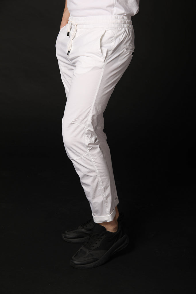 John pantalone chino uomo in cotone e nylon limited edition carrot fit ①