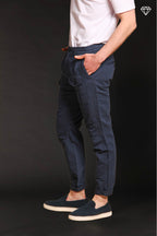 George Elax pantalón cargo hombre brocken de algodón y cáñamo logo edition carrot fit ①