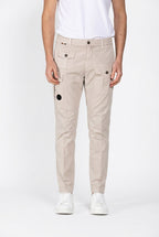 George Coolpocket pantalone cargo jogger uomo in gabardina stretch Logo Edition carrot fit ①