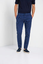 George Coolpocket pantalón cargo jogger hombre en gabardina stretch Logo Edition carrot fit ①