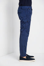 George Coolpocket pantalón cargo jogger hombre en gabardina stretch Logo Edition carrot fit ①