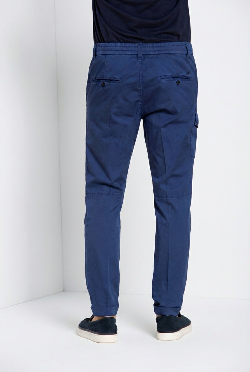 George Coolpocket pantalón cargo jogger hombre en gabardina stretch Logo Edition carrot fit ①