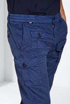 George Coolpocket pantalón cargo jogger hombre en gabardina stretch Logo Edition carrot fit ①