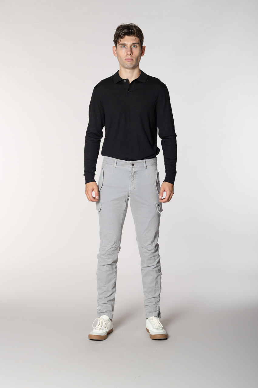 Bolivia  pantalone cargo uomo in gabardina regular fit