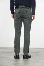 Bolivia pantalone cargo uomo in gabardina regular fit