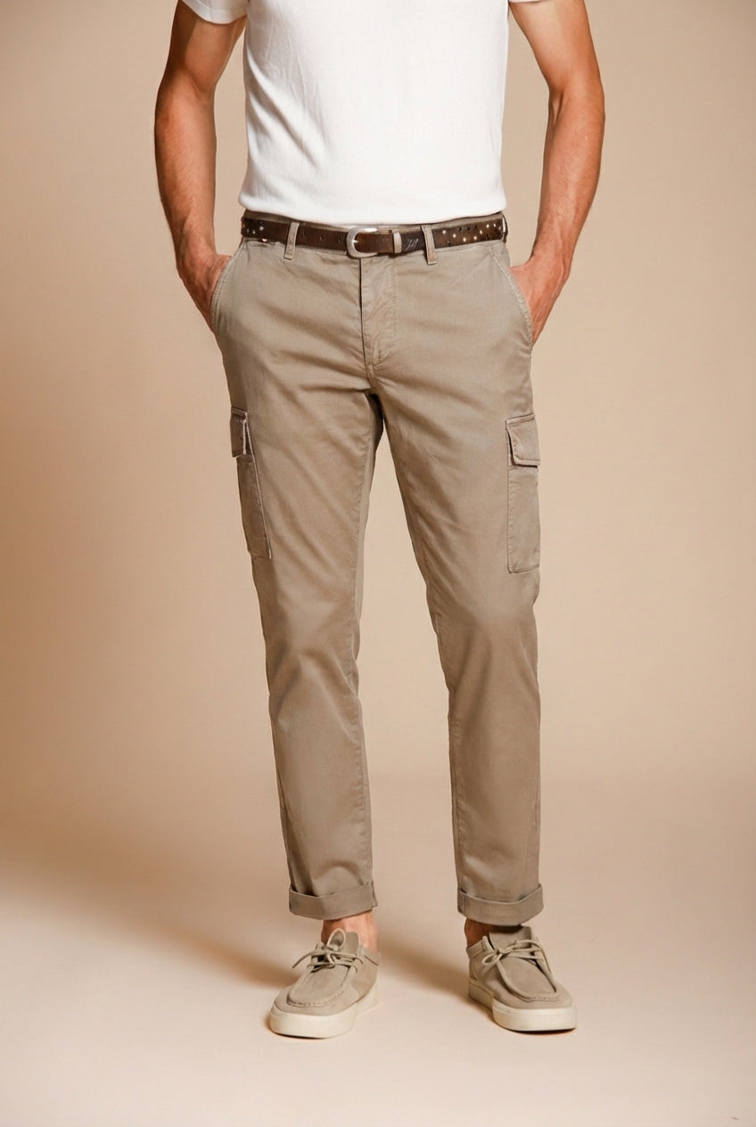 Chile pantalón cargo hombre en gabardina stretch regular fit