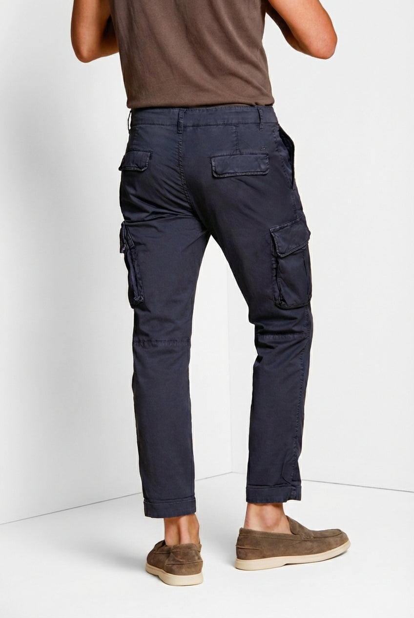 Chile men's cargo pants in stretch gabardine regular fit