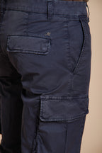 Chile pantalone cargo uomo in gabardina stretch regular fit