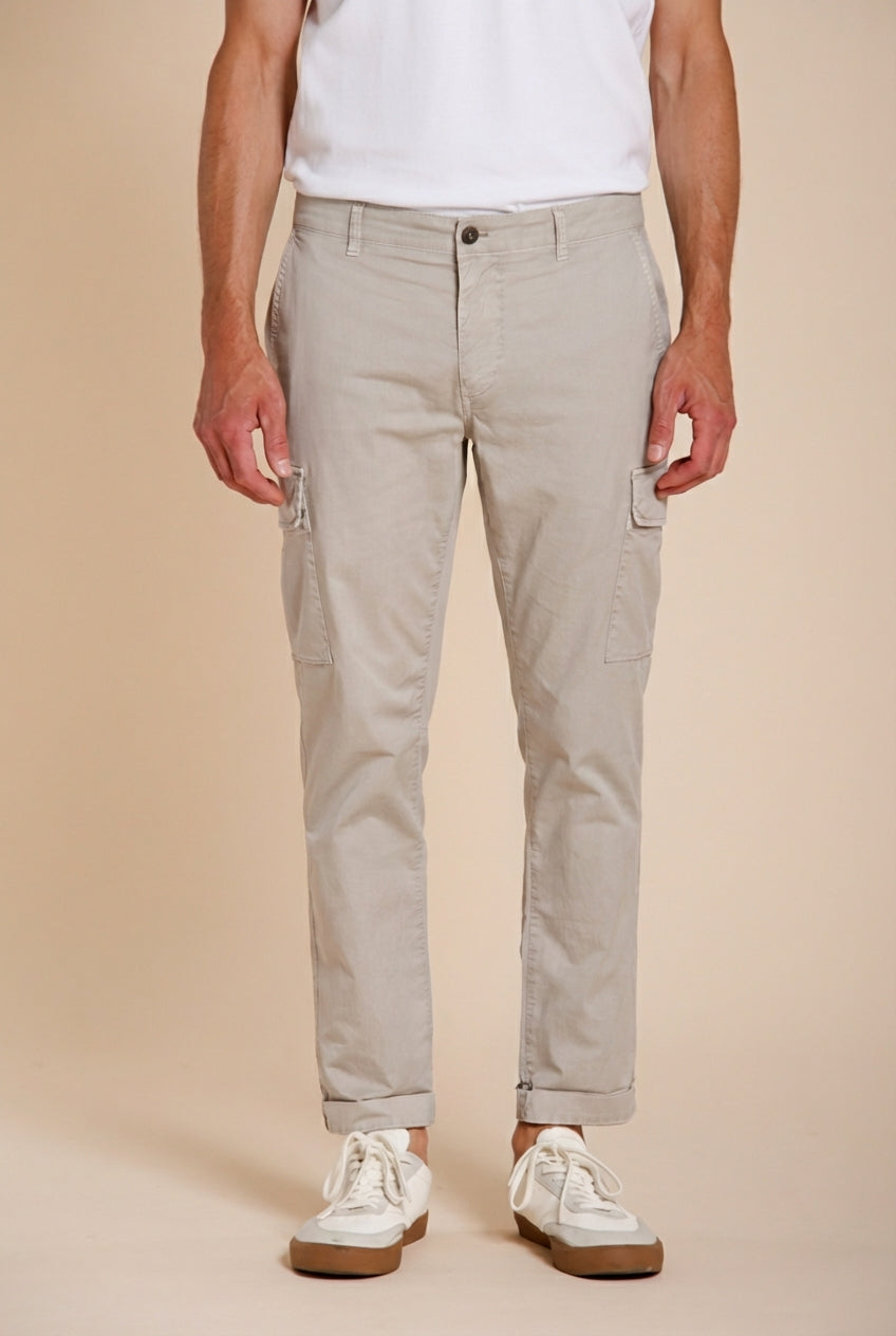 Chile pantalon cargo homme en gabardine stretch regular fit