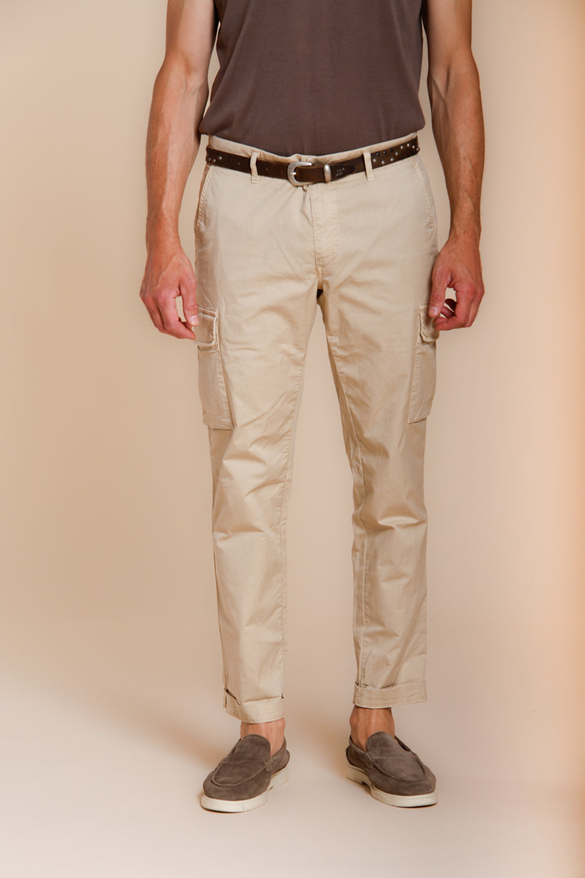 Chile men's cargo pants in stretch gabardine regular fit