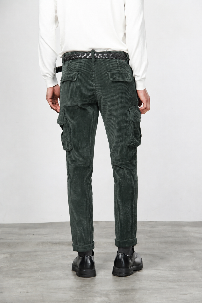 Chile Herren-Cargohose aus breit geripptem Samt mit regular fit