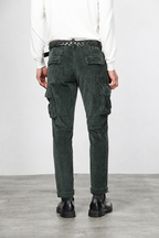 Chile Herren-Cargohose aus breit geripptem Samt mit regular fit