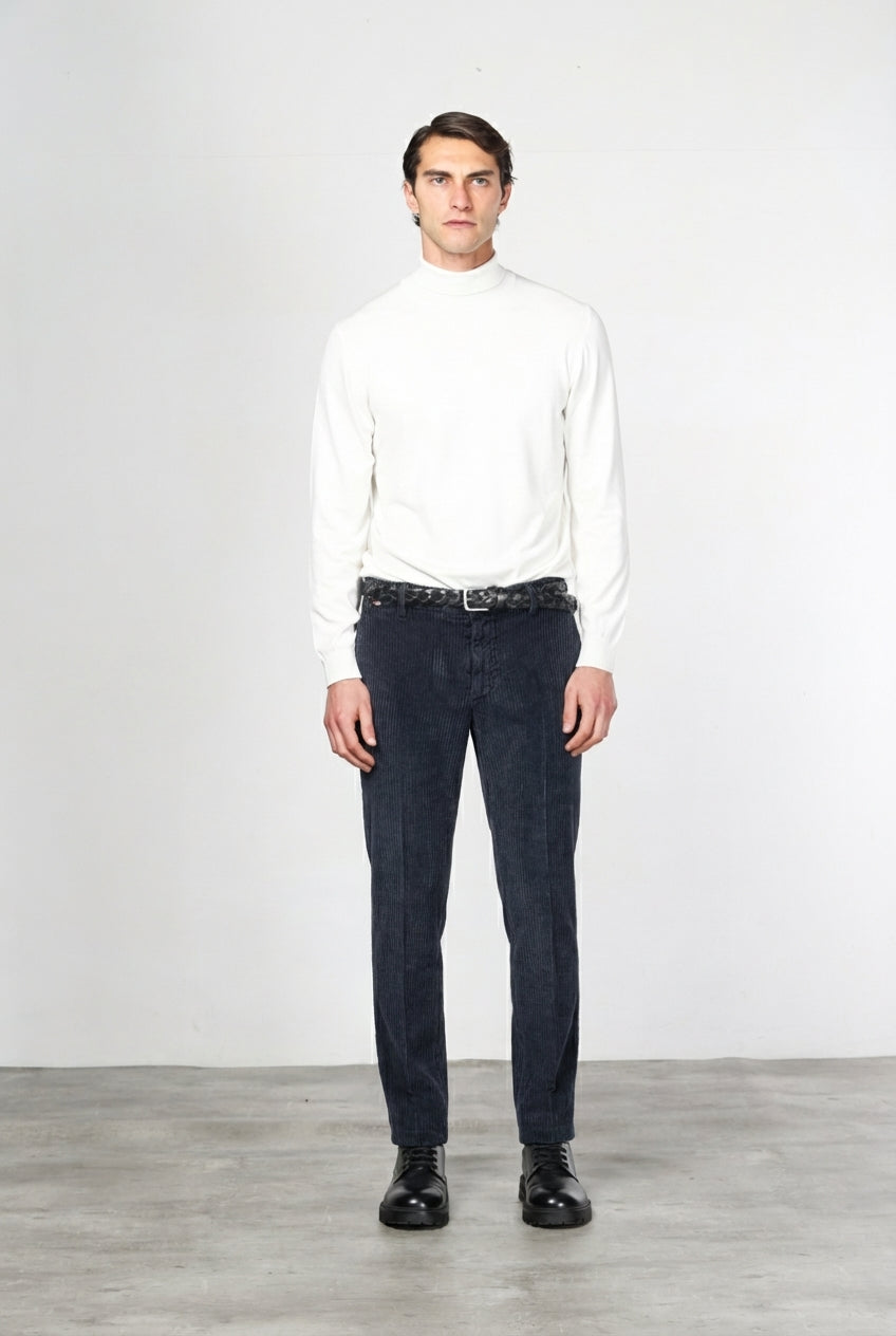 Chile pantalone cargo uomo in velluto a costa larga regular fit