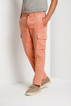 Chile delamere pantalone cargo uomo in twill lino e cotone regular fit