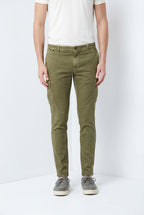 Chile delamere pantalon cargo homme en twill lin et coton regular fit