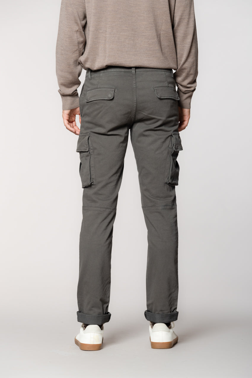 Chile pantalone cargo in gabardina stretch regular fit
