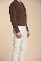 Foto 3 Chile pantalone cargo in gabardina stretch regular fit