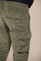 Chile pantalone cargo in velluto costa francia regular fit